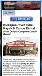 Mobile Screenshot of driftyscanoerental.net